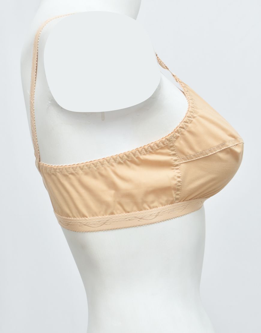 Cotton Woven Fabric Crossover Bra - SC-2