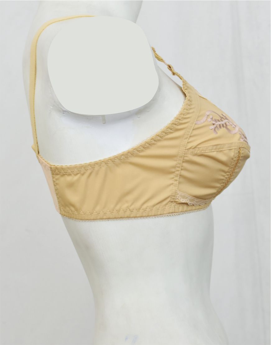 Optimum Support Full Cup Cotton Woven Fabric Bra - SC-BFO