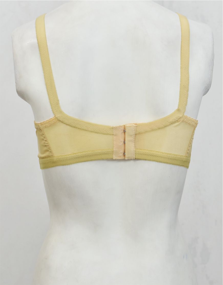 Cotton Woven Fabric Air Strip Crossover Bra - SC-AA
