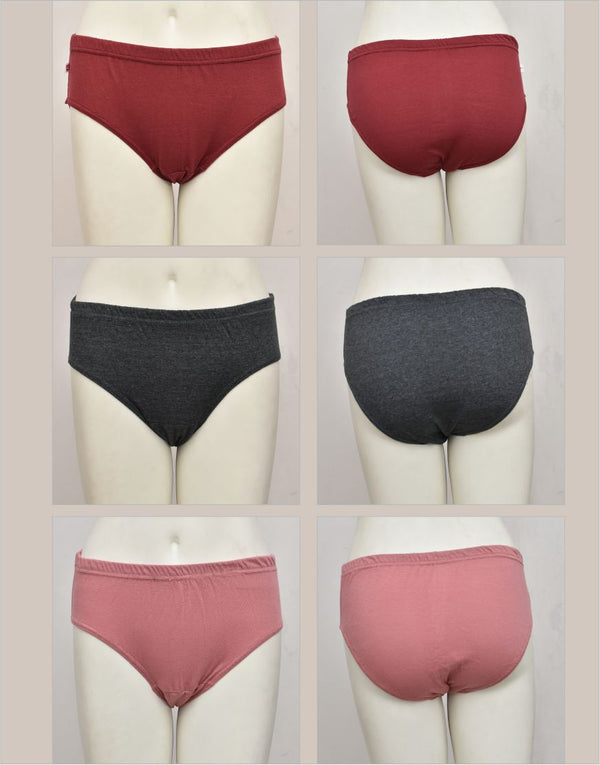 Pack of 3 Cotton Stretchable Panties CB43