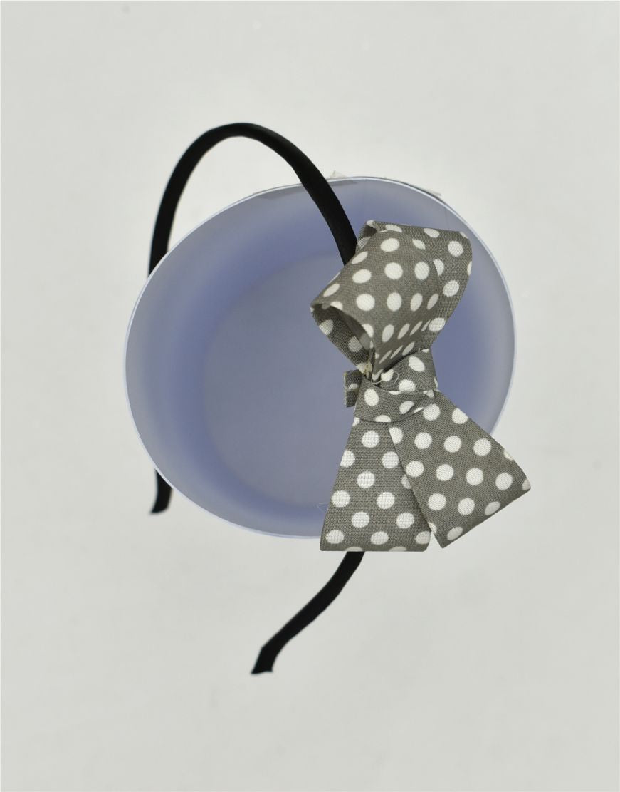 Polka dots bow hair band