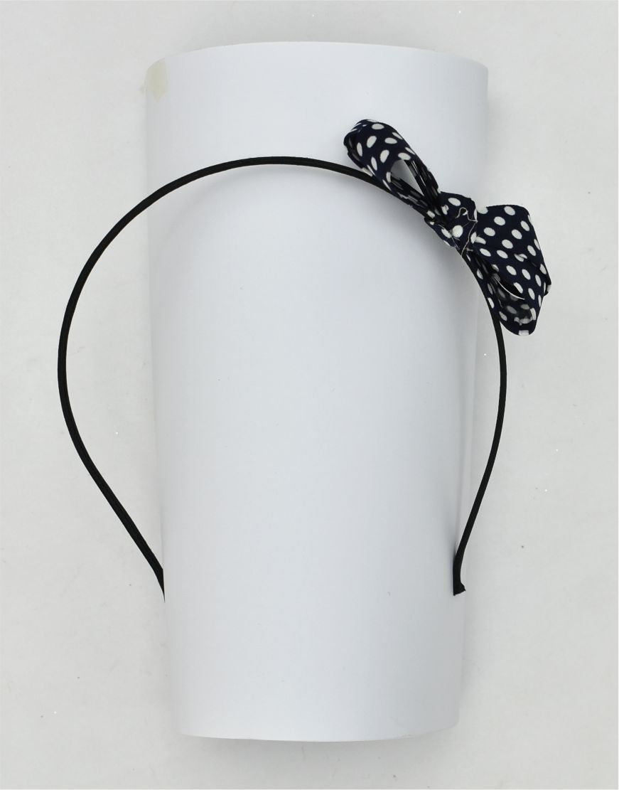 Polka dots bow hair band