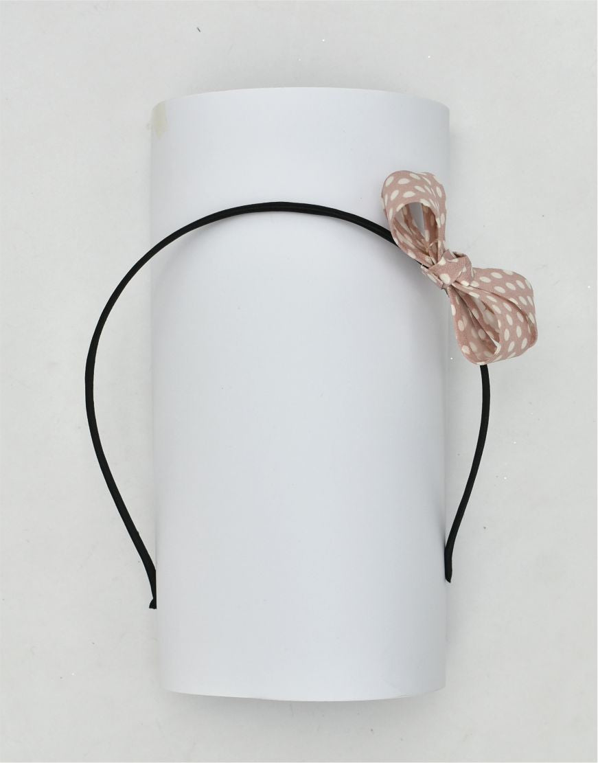 Polka dots bow hair band