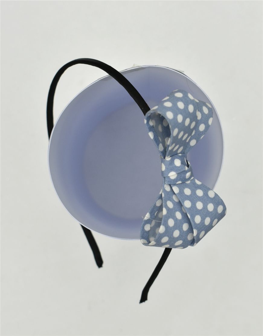 Polka dots bow hair band