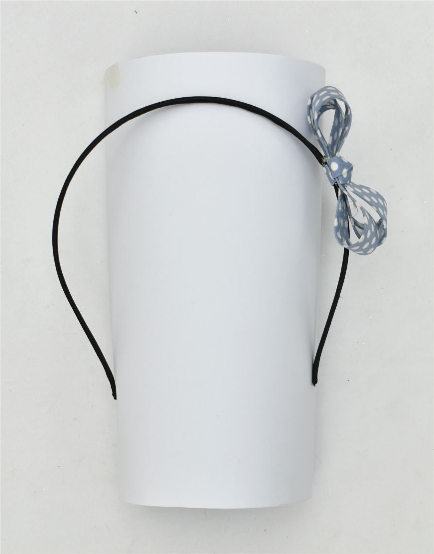 Polka dots bow hair band