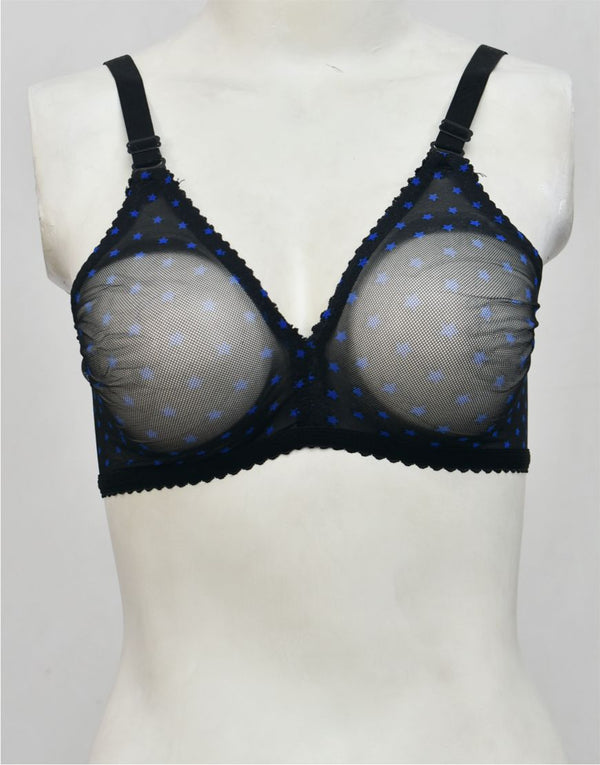 Twinkling Stars Net See-through Bra
