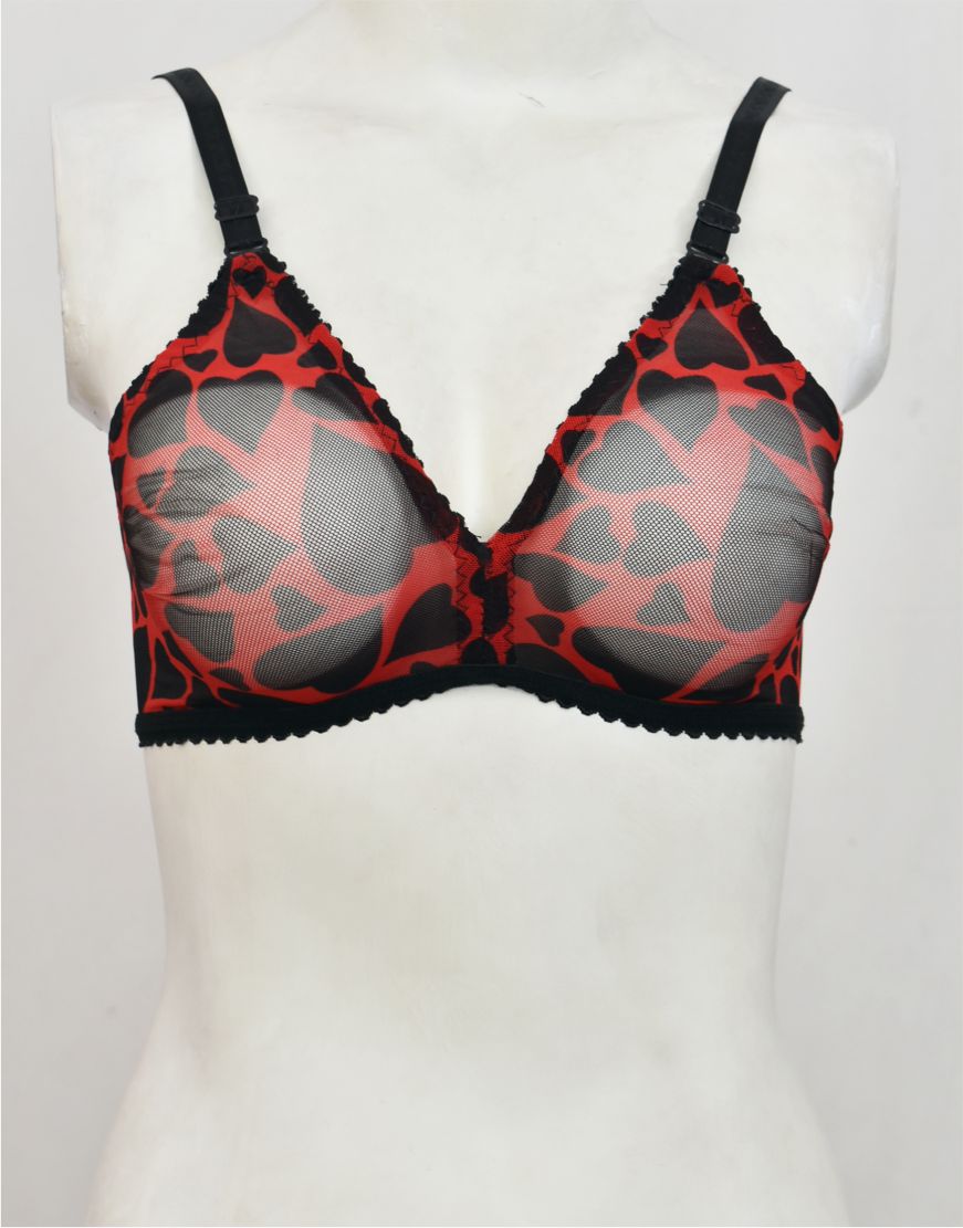 Twinkling Stars Net See-through Bra