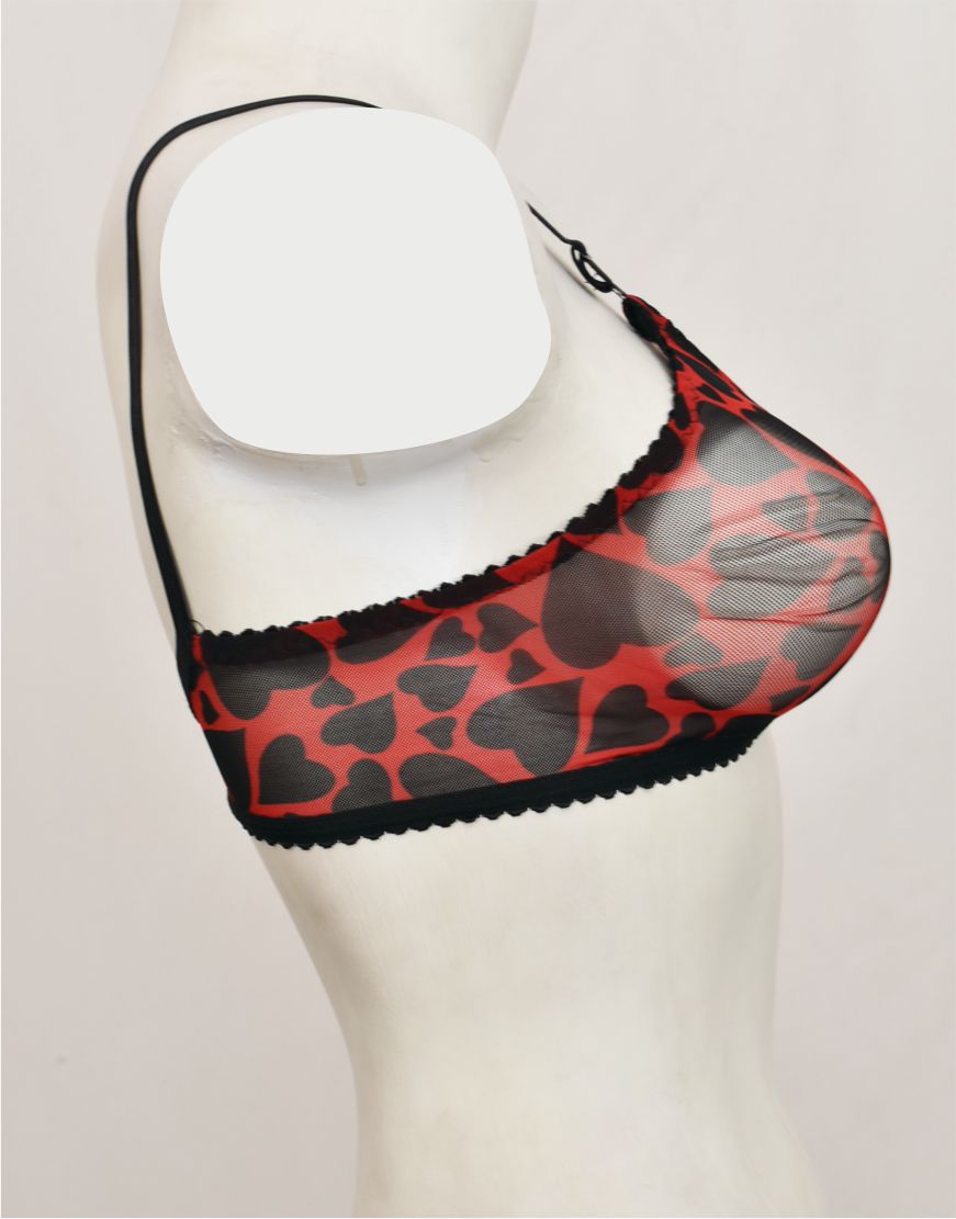 Twinkling Stars Net See-through Bra