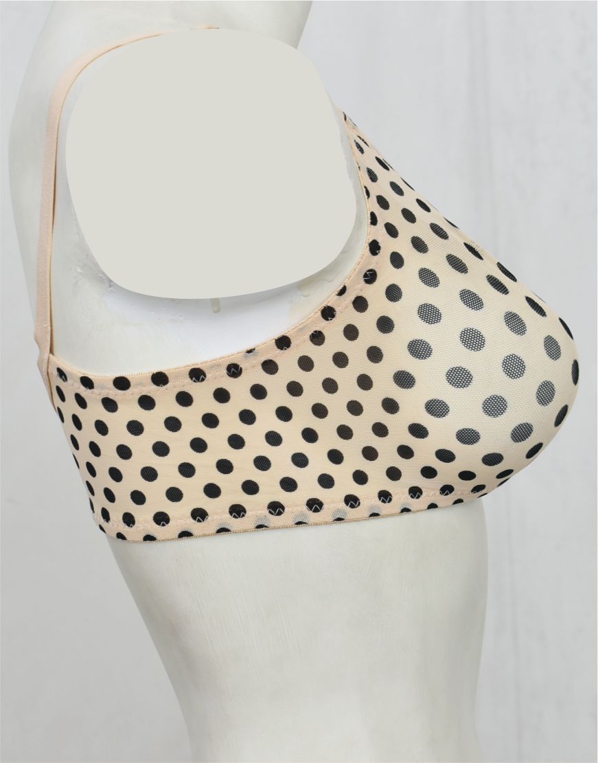 Retro Net See-through Bra