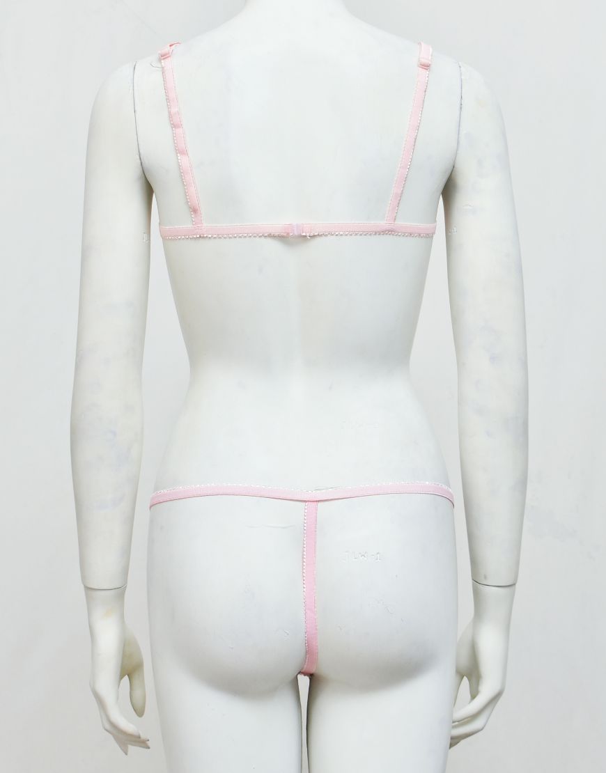 Intimate Wear Embroidered See-through Bra Panty Set