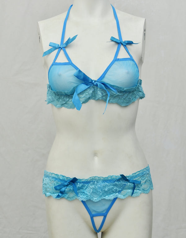 Intimate Lace See-through Bra Panty Set