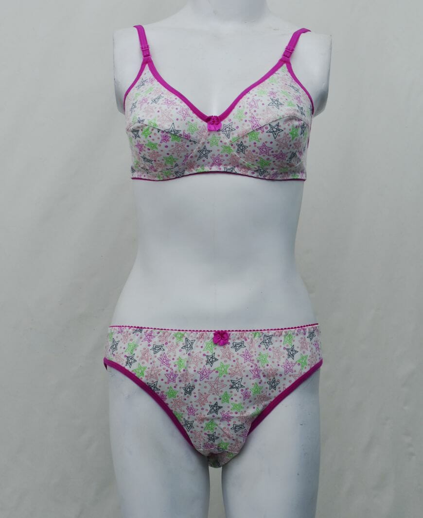 Twinkling Rosy Bra Panty Set