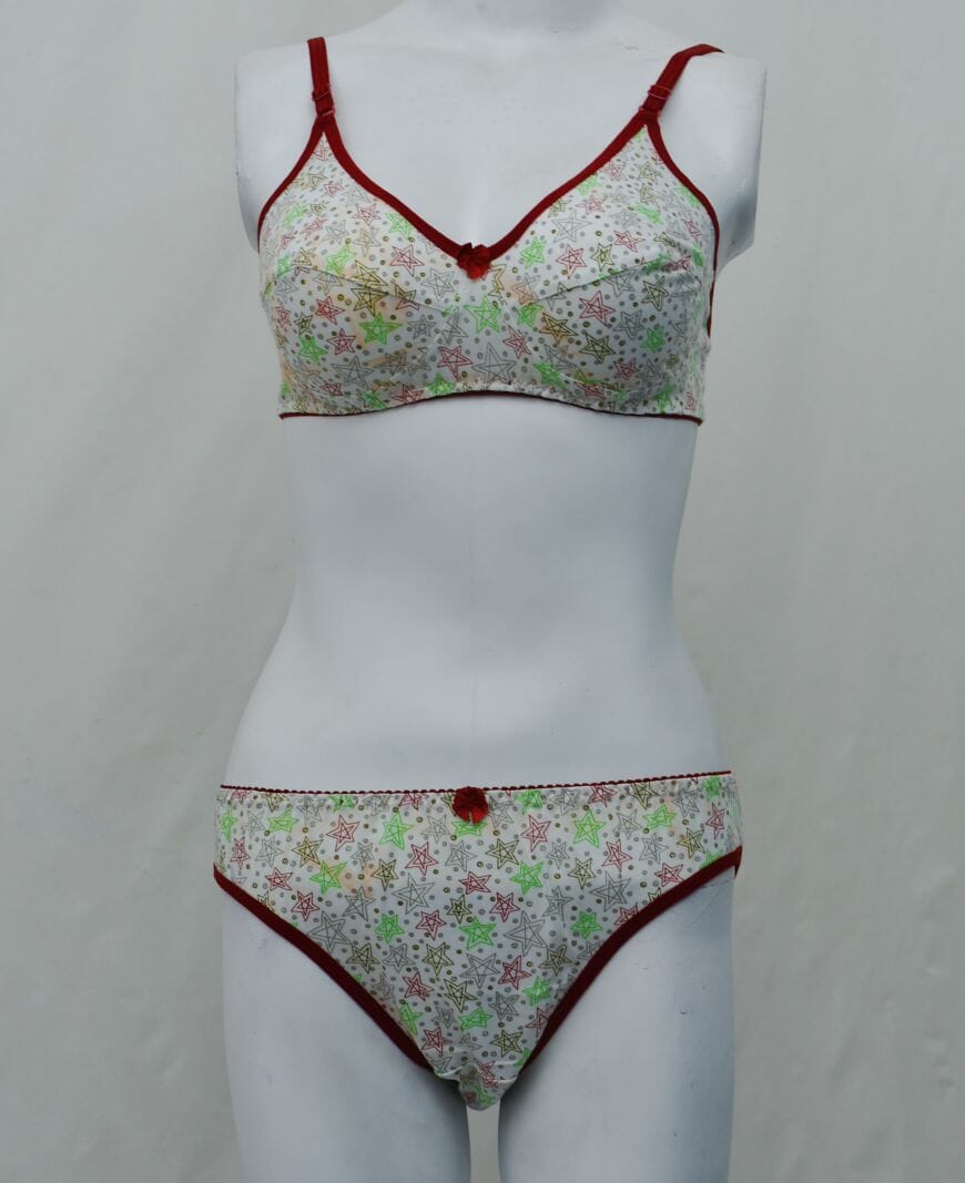 Twinkling Rosy Bra Panty Set