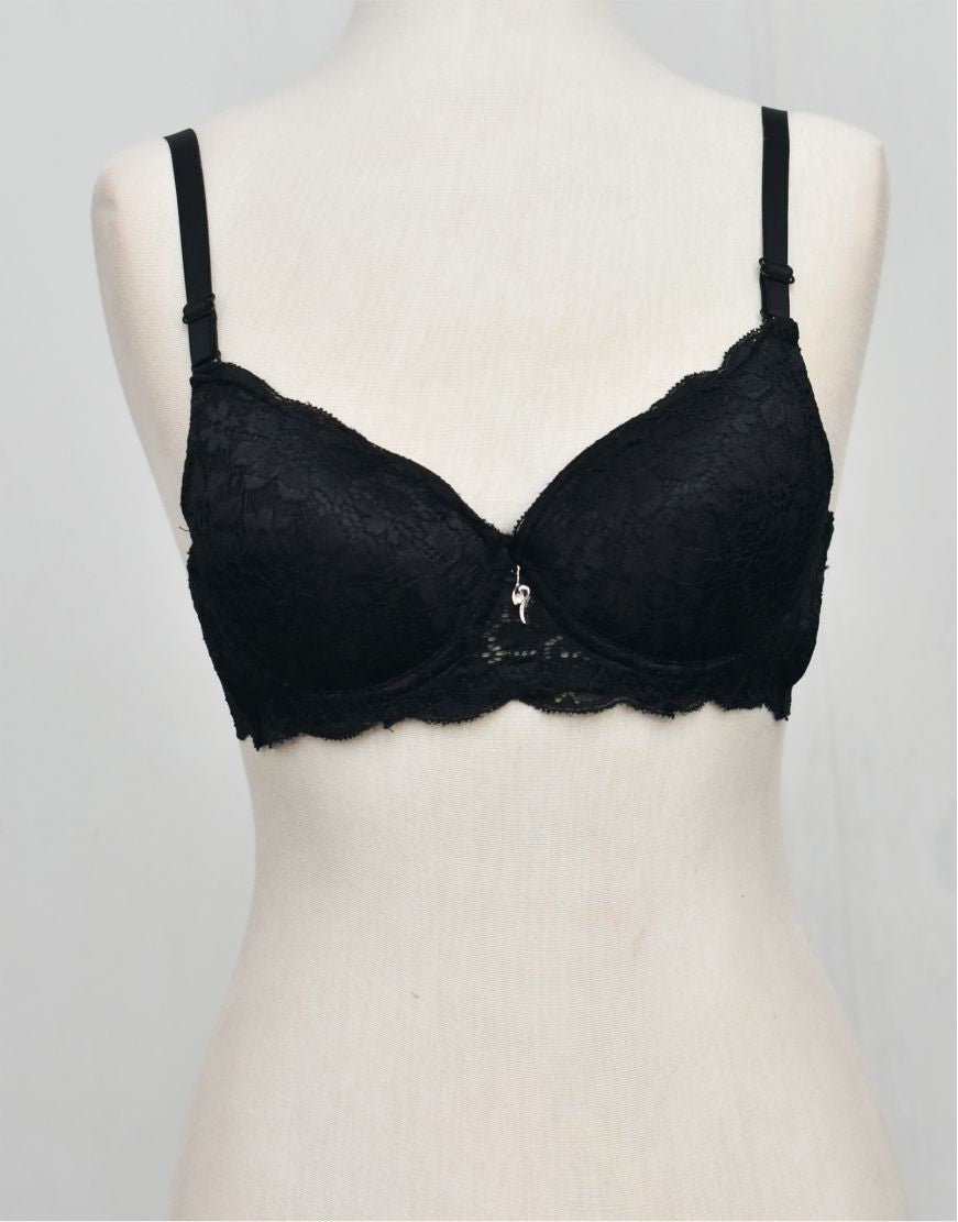 Push-up Underwired Fancy Bra With Removable Straps