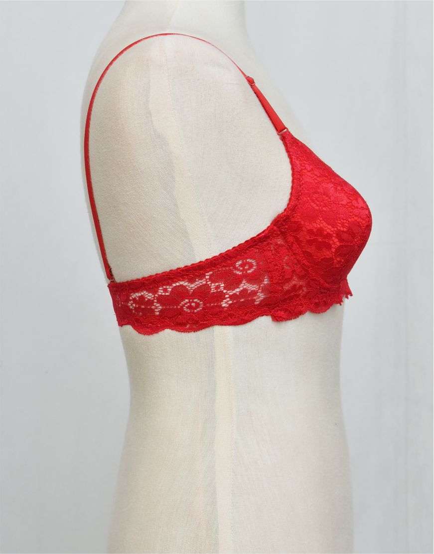 Push-up Underwired Fancy Bra With Removable Straps