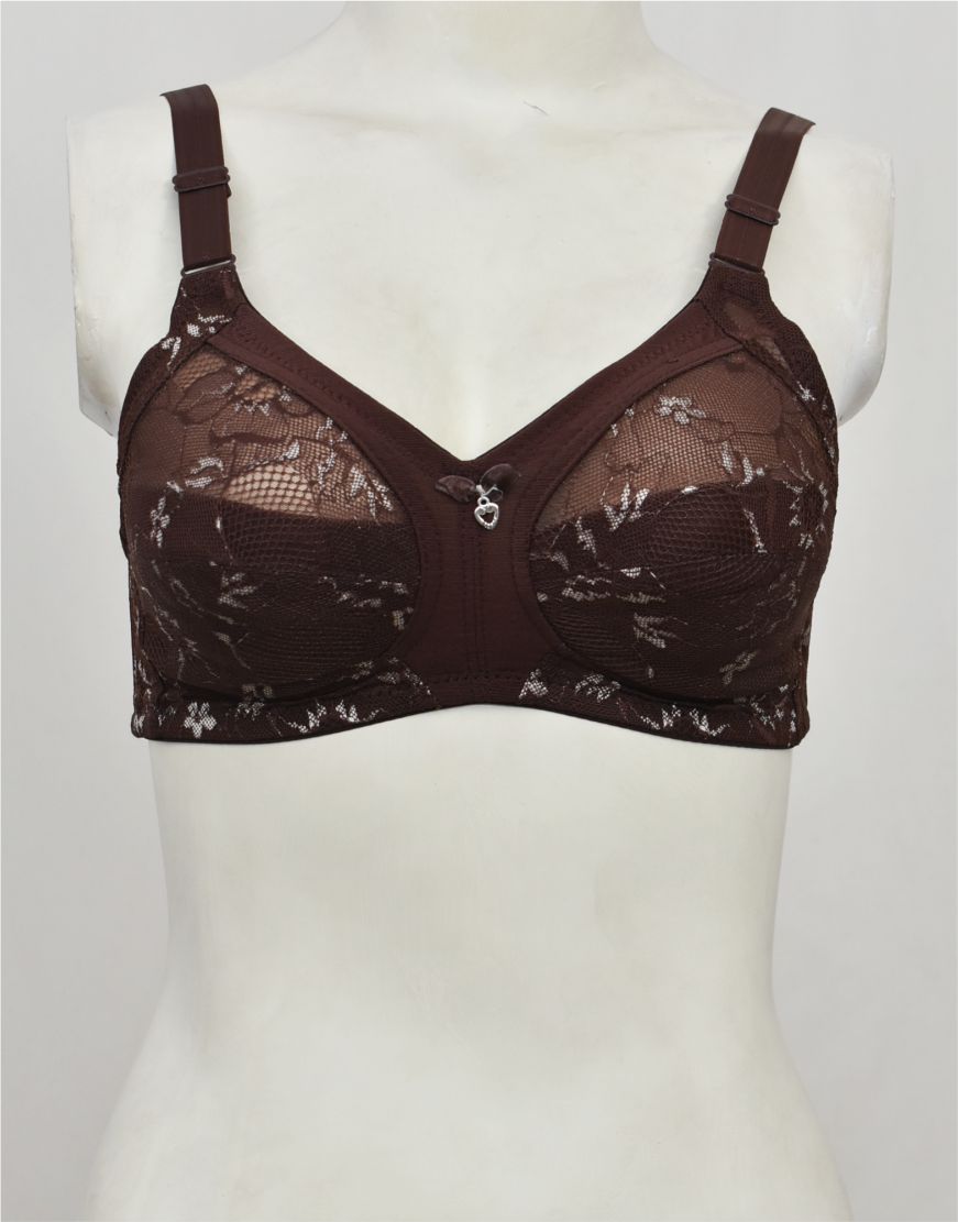 Fancy Net Bra with Soft Cup Lining