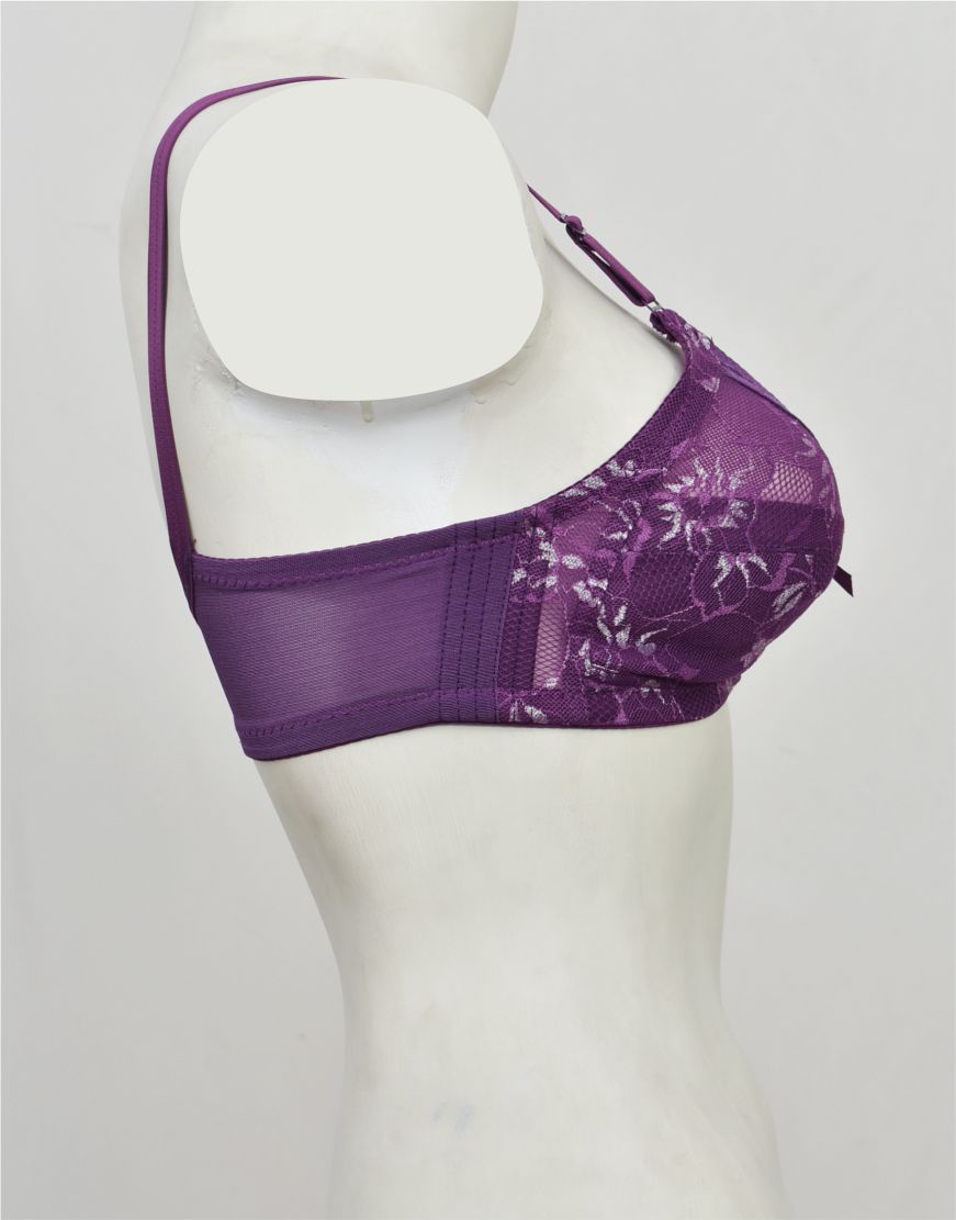 Fancy Net Bra with Soft Cup Lining