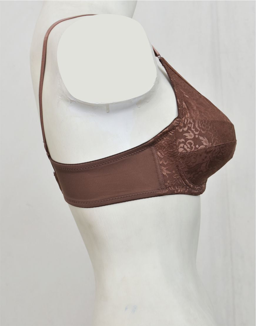 Underwired Fancy Net Bra with Soft Cup Lining