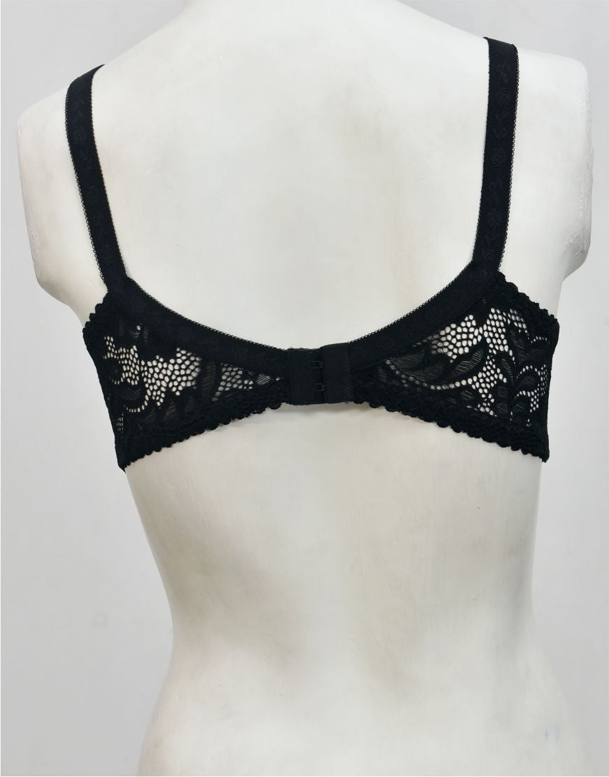 Ghazal Embroidered Net Bra with Soft Cup Lining