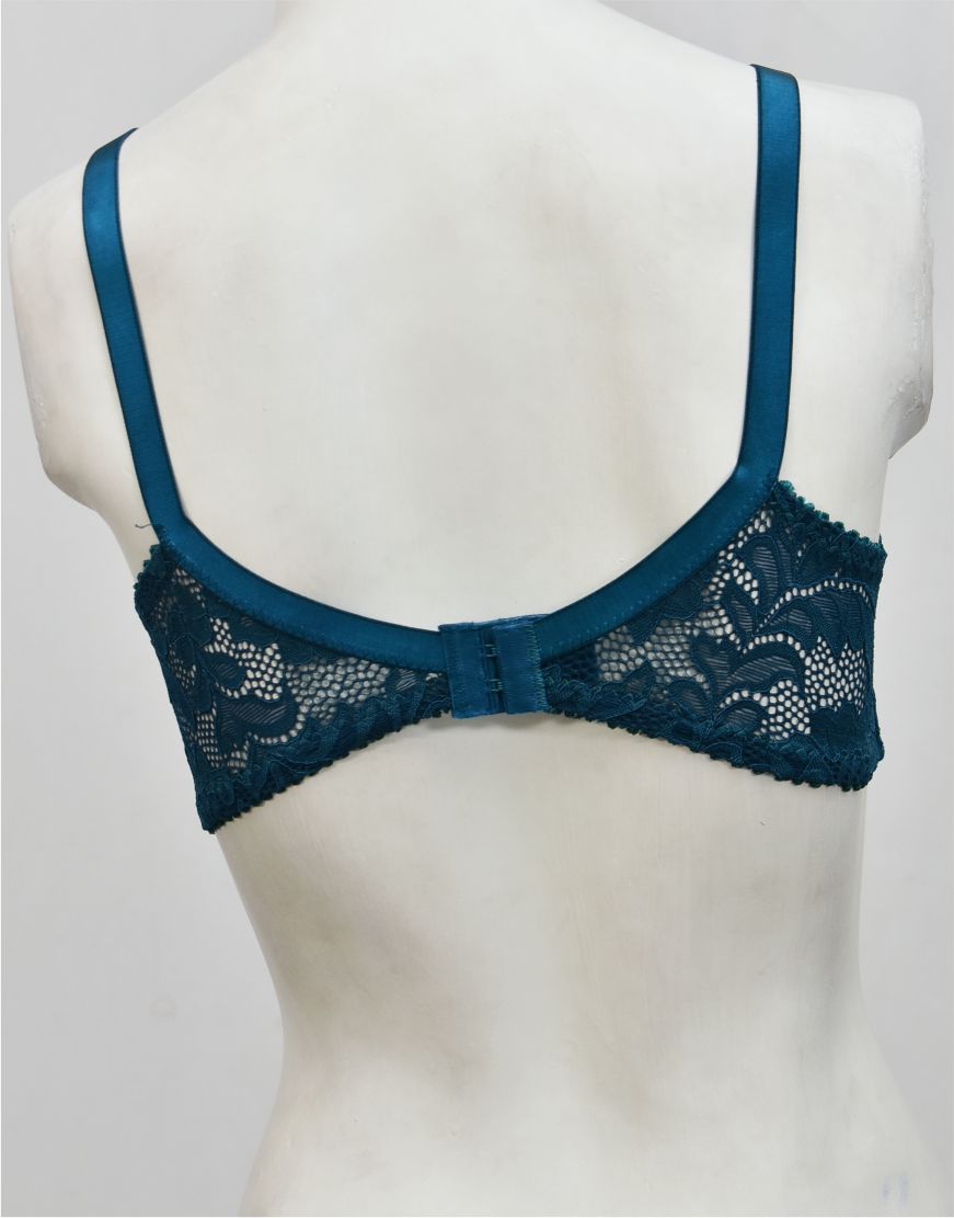 Ghazal Embroidered Net Bra with Soft Cup Lining