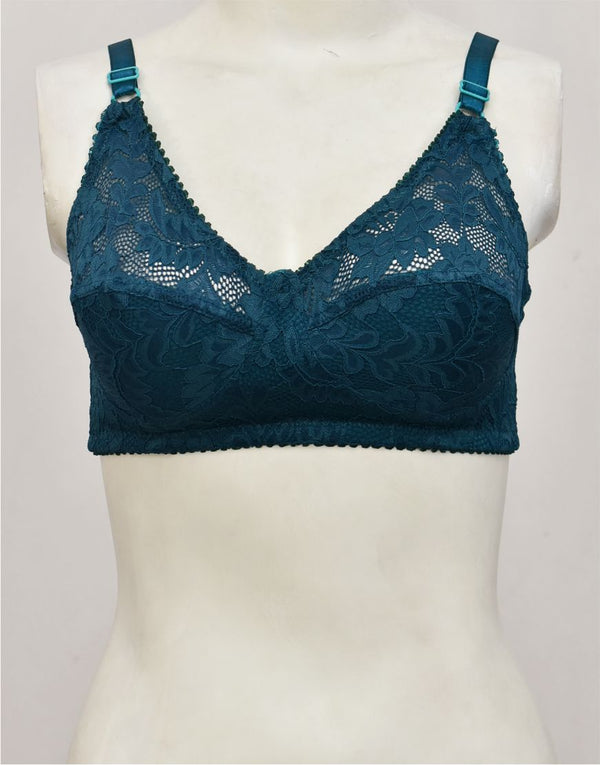 Ghazal Embroidered Net Bra with Soft Cup Lining