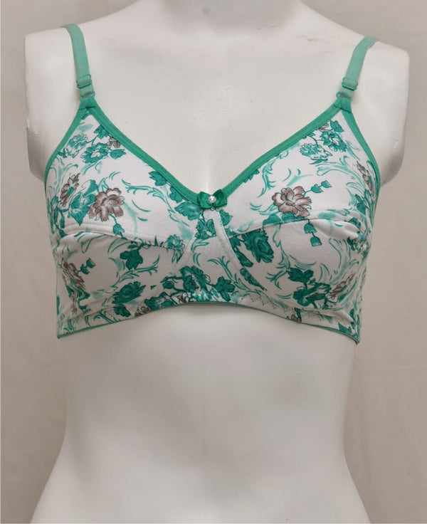 Floral Print Stretchable Cotton Fashion Bra