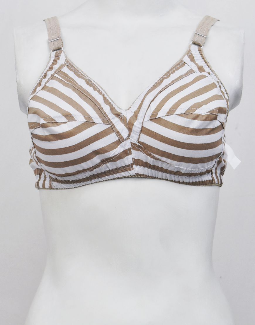 Pack of 3 Printed Cotton Woven Fabric Bras FN143 (Non-Padded, Non Wired)