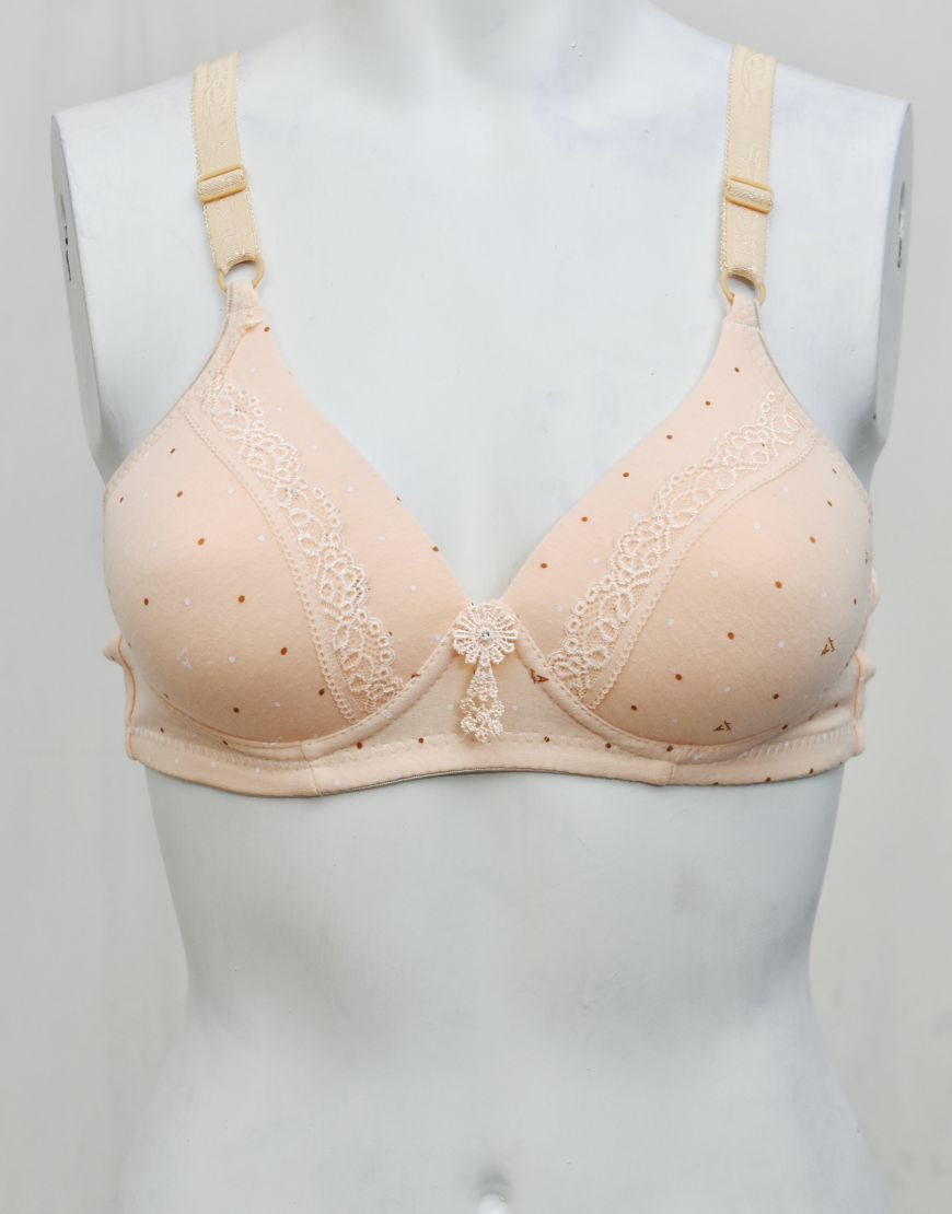 Soft Smooth Printed Thin Light Padded Bra
