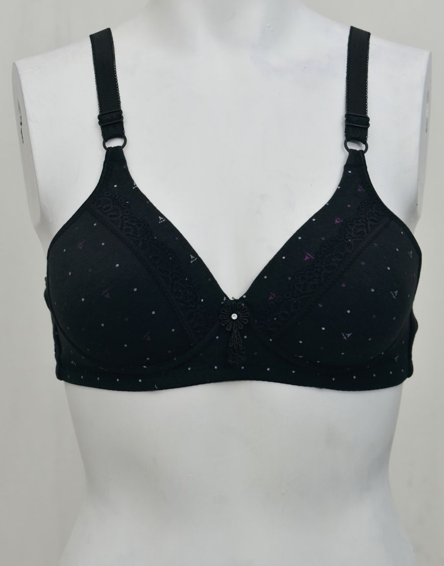 Soft Smooth Printed Thin Light Padded Bra