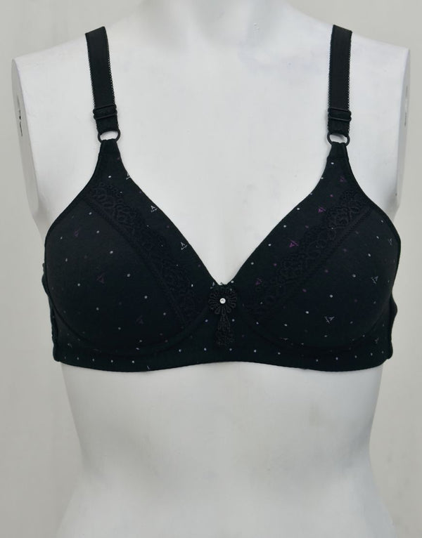Soft Smooth Printed Thin Light Padded Bra