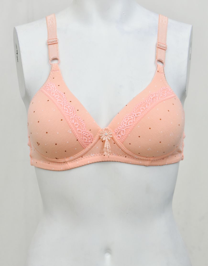 Soft Smooth Printed Thin Light Padded Bra