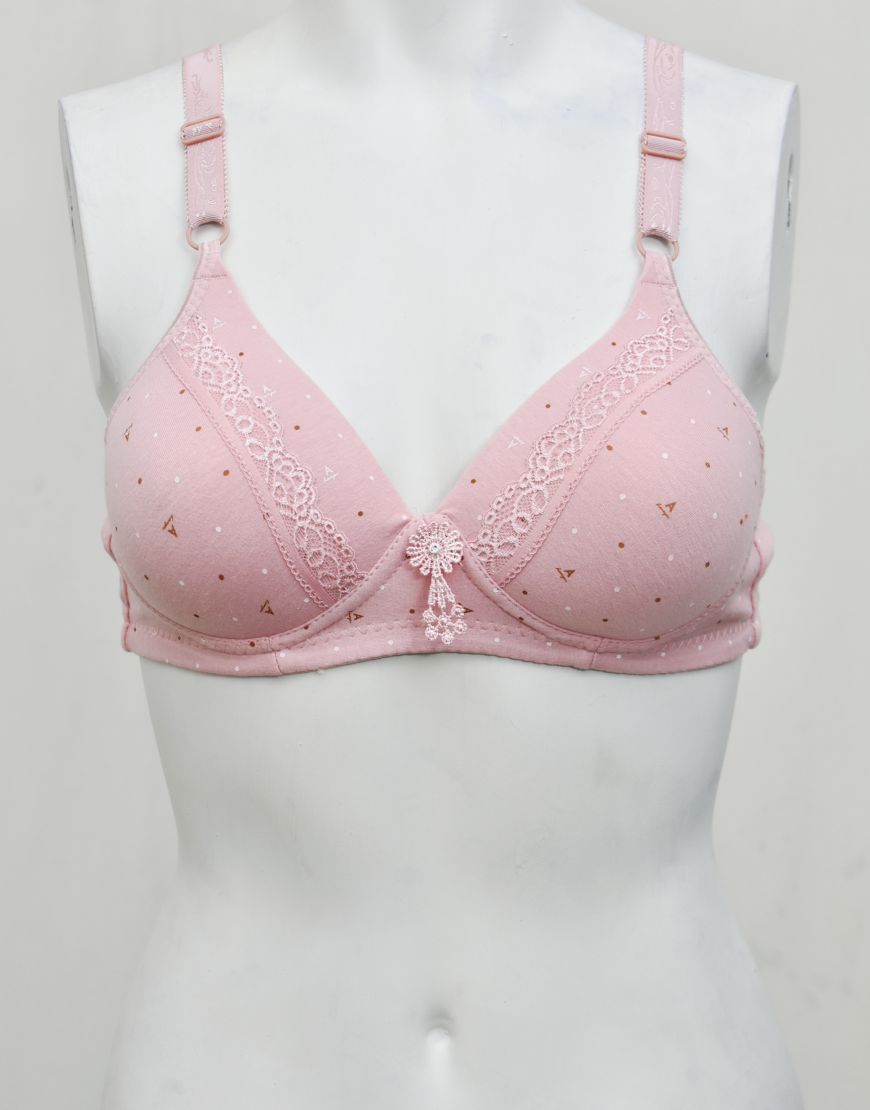 Soft Smooth Printed Thin Light Padded Bra