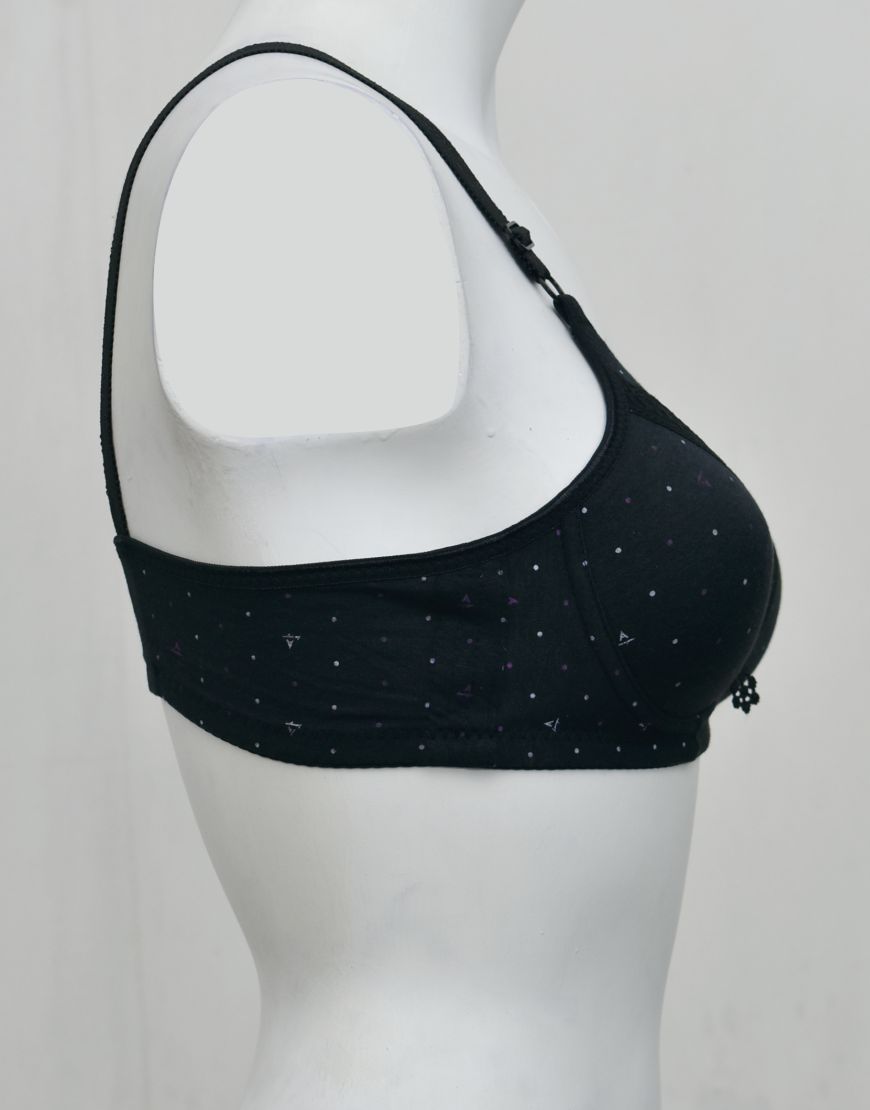 Soft Smooth Printed Thin Light Padded Bra
