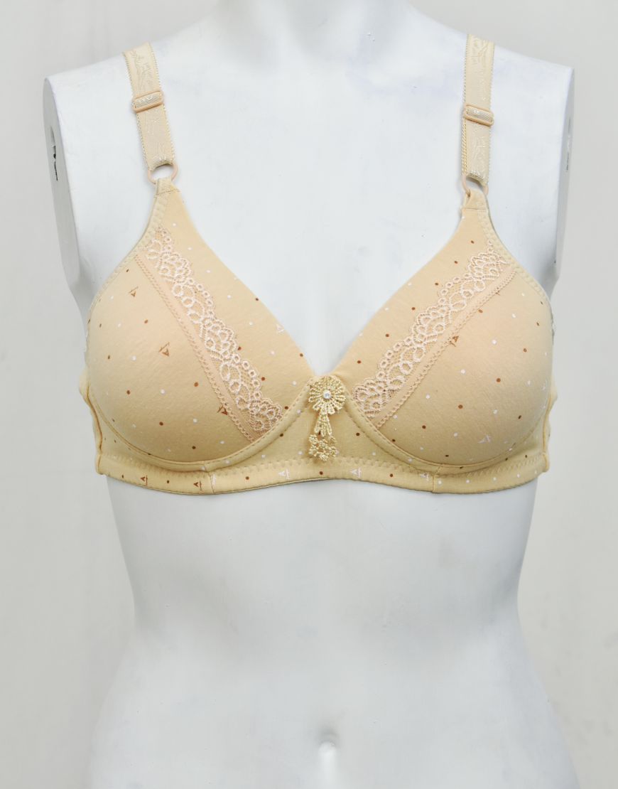 Soft Smooth Printed Thin Light Padded Bra