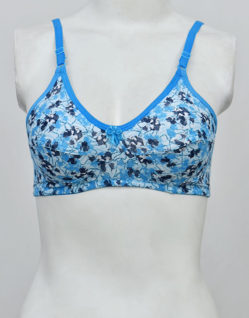 Printed Stretchable Cotton Bra FN116