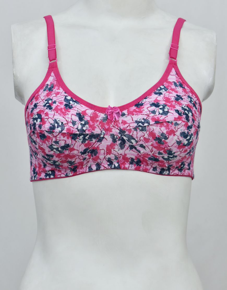Printed Stretchable Cotton Bra FN116