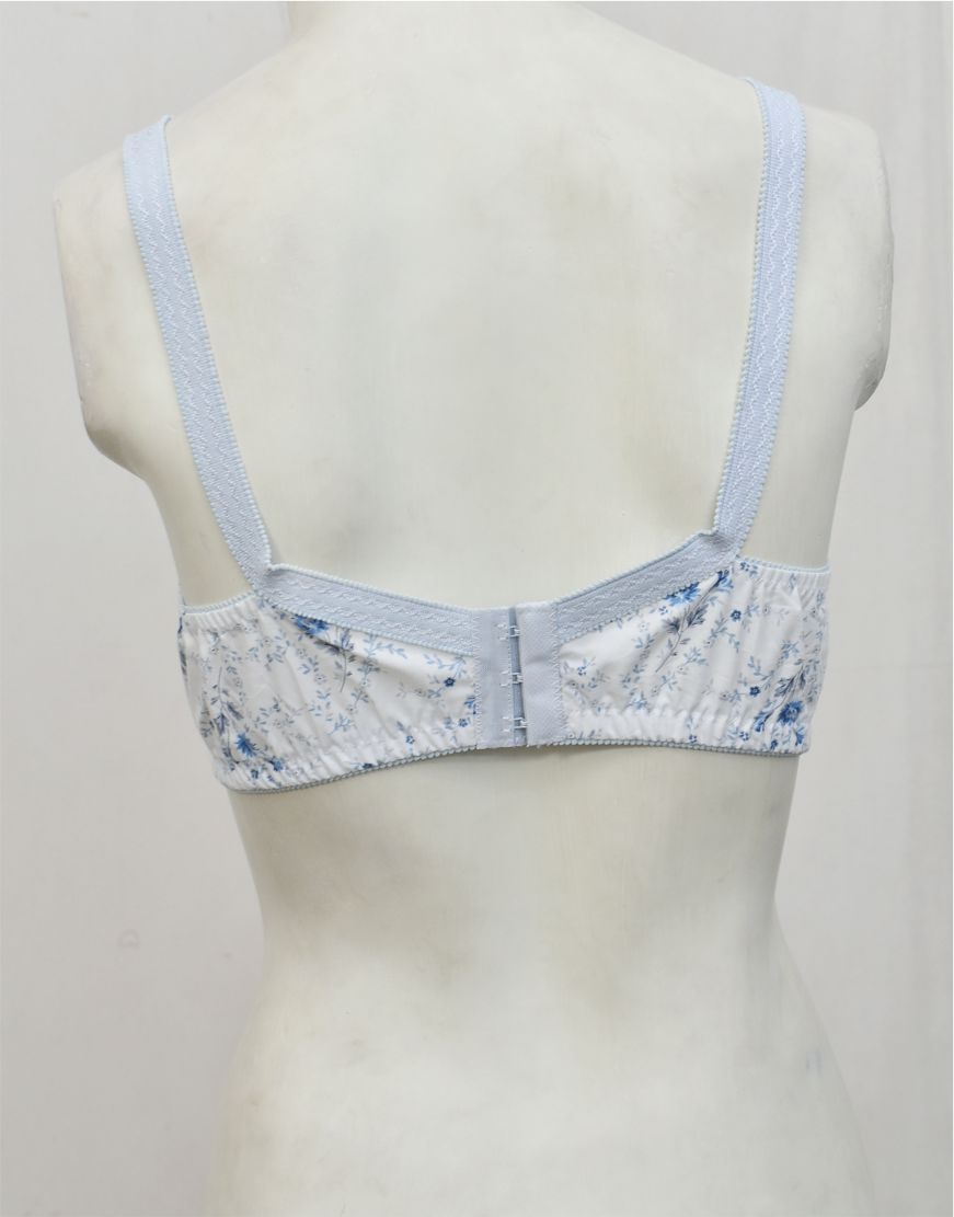 Pack of 3 Random Prints Cotton Woven Fabric Bras FN130 (Non-Padded, Non Wired)