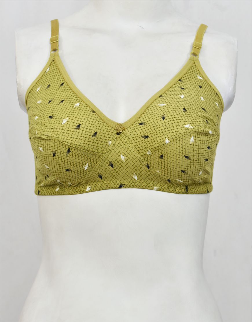 Dandelion Printed Stretchable Cotton Bra FN132