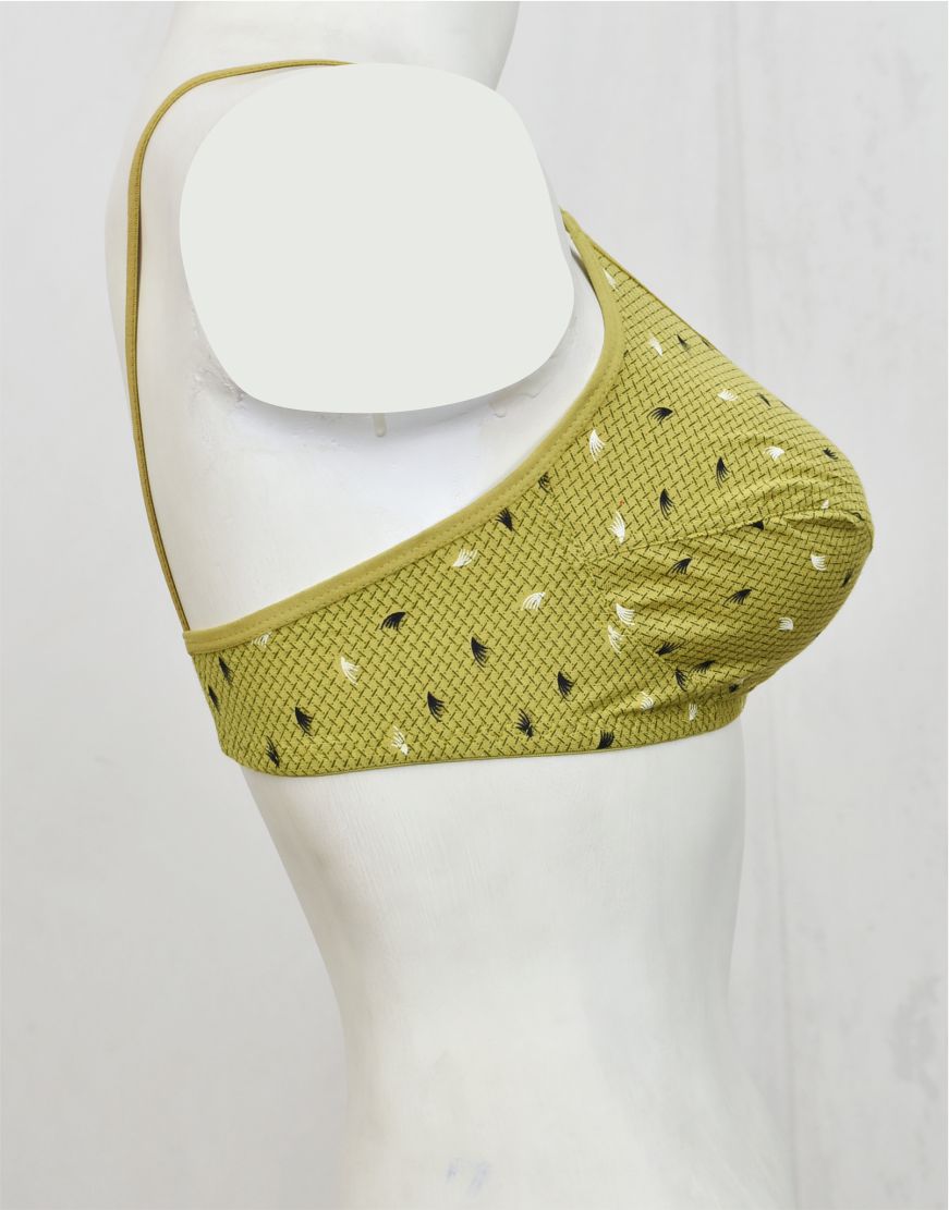 Dandelion Printed Stretchable Cotton Bra FN132