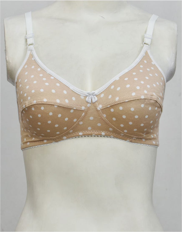 Vintage Retro Style Stretch Cotton Bra