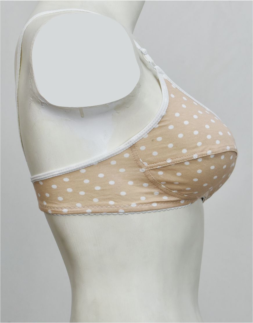 Vintage Retro Style Stretch Cotton Bra