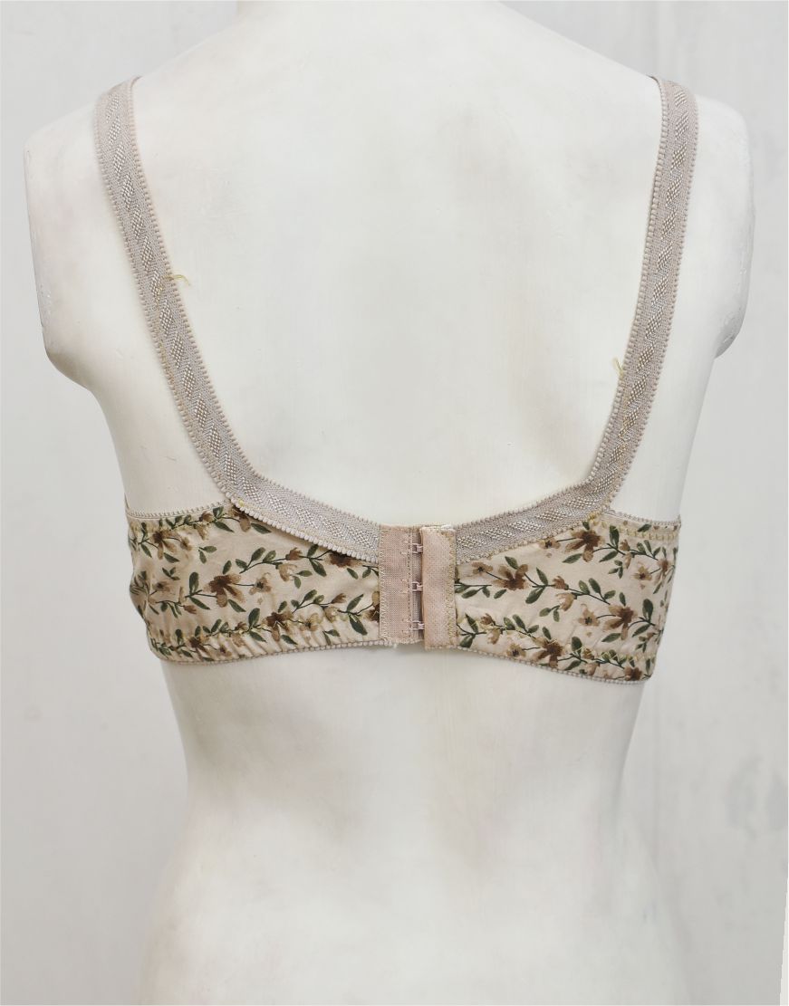 Pack of 3 Random Prints Cotton Woven Fabric Bras FN157 (Non-Padded, Non Wired)