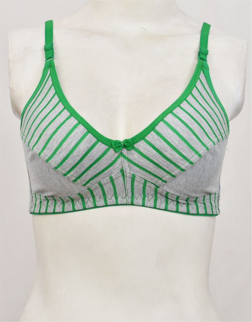 Printed Stretch Cotton Bra FN159