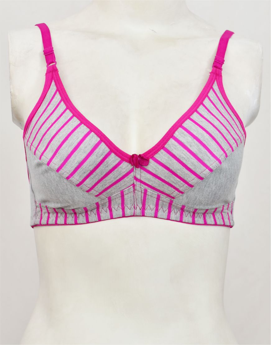 Printed Stretch Cotton Bra FN159