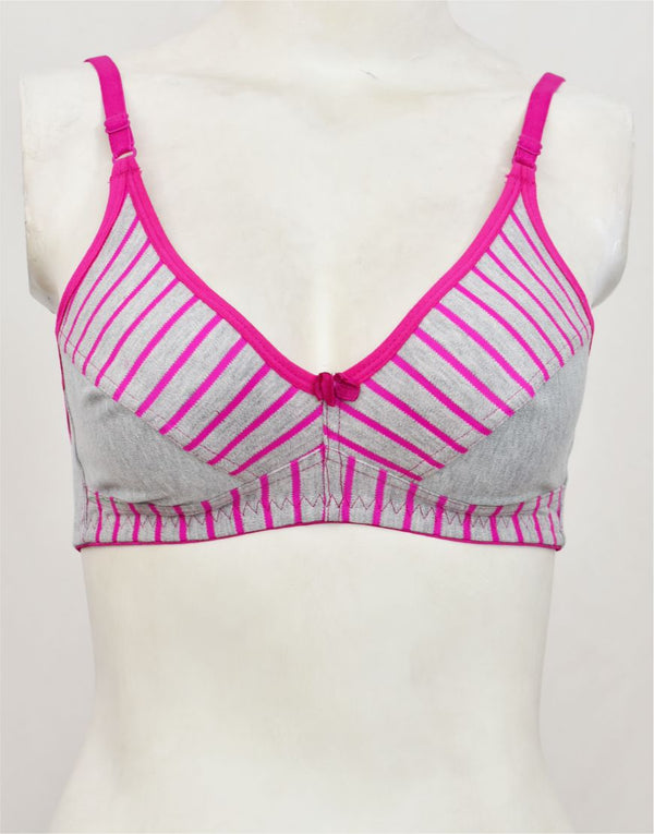 Printed Stretch Cotton Bra FN159