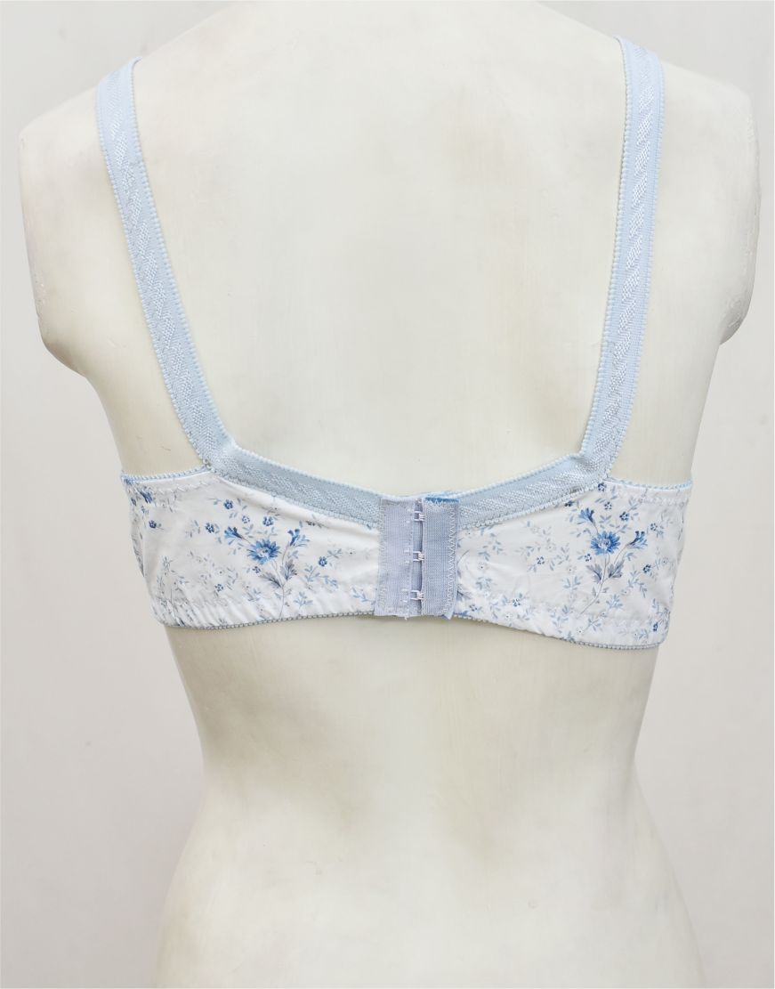 Pack of 3 Random Prints Cotton Woven Fabric Bras FN162 (Non-Padded, Non Wired)