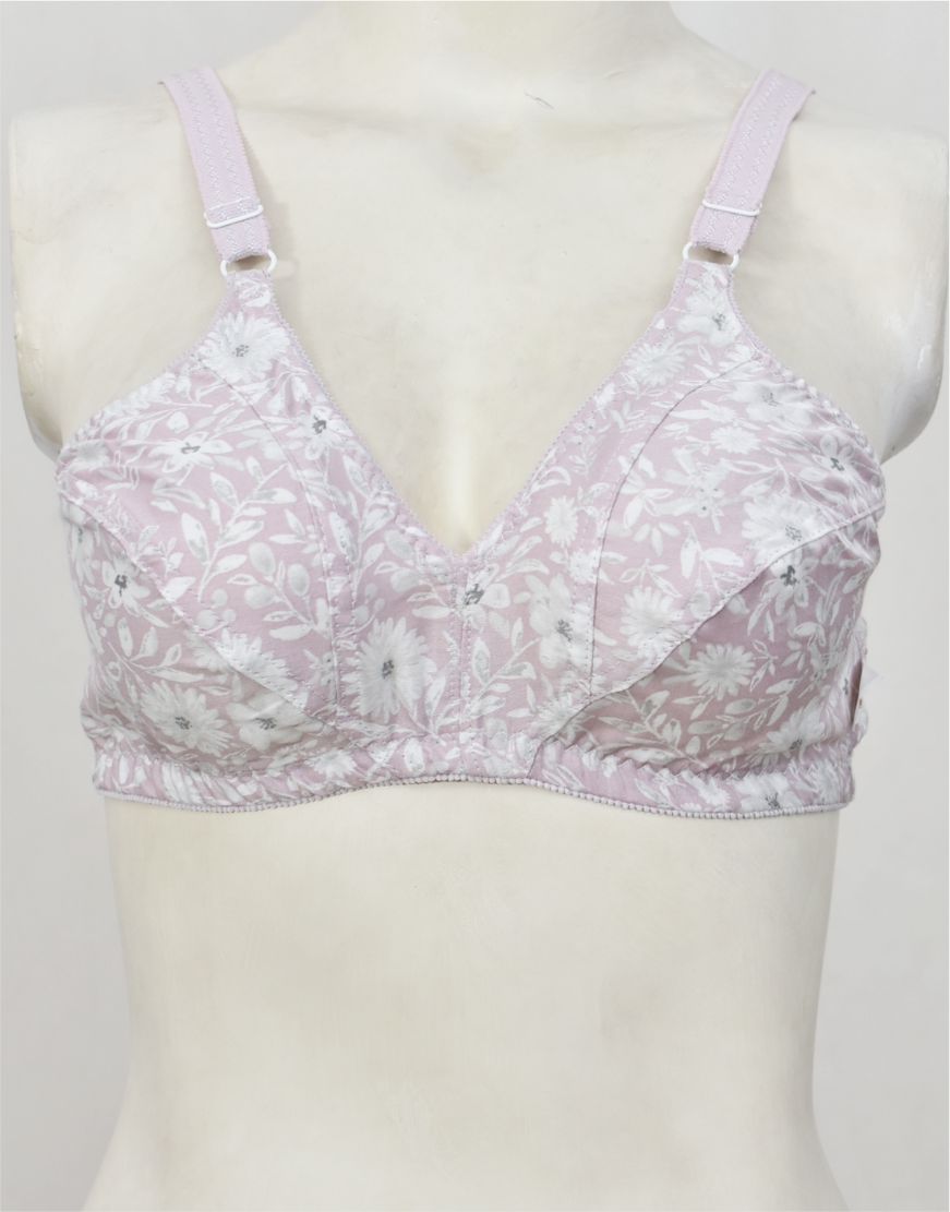 Pack of 3 Random Prints Woven Fabric Bras FN164 (Non-Padded, Non Wired)