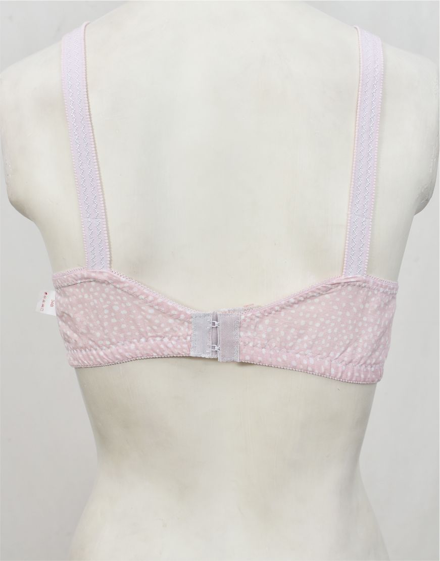 Pack of 3 Random Prints Cotton Woven Fabric Bras FN170 (Non-Padded, Non Wired)