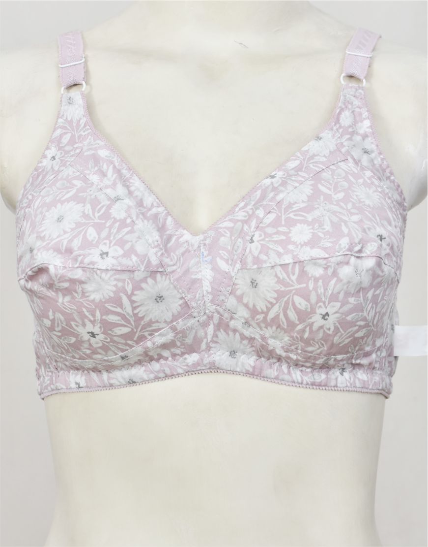 Pack of 3 Random Prints Woven Fabric Bras FN165 (Non-Padded, Non Wired)