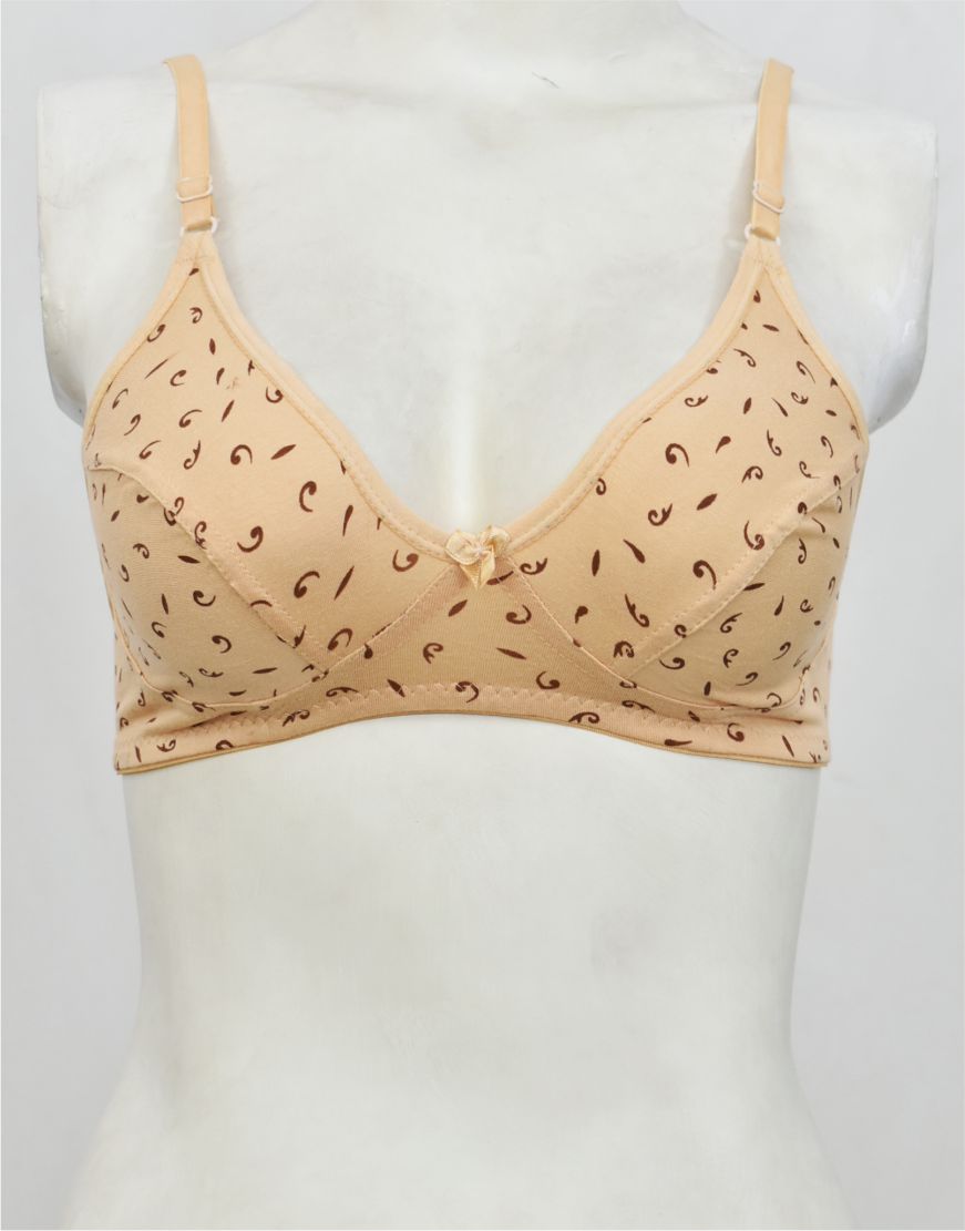 Printed Stretch Cotton Bra FN166
